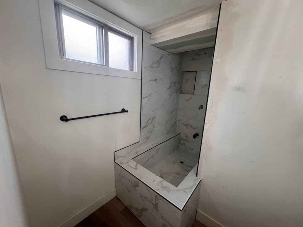 Bathroom tile remodel